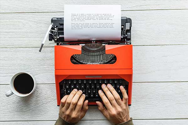 Type-writer - A Guide to Editing Copy for Web - Copyediting 101 | Editor's Letters Cover Image